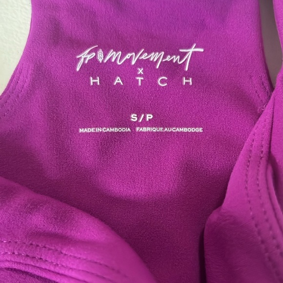 NWT Maternity Free People X Hatch Purple Never Better Sports Bra - Picture 5 of 7